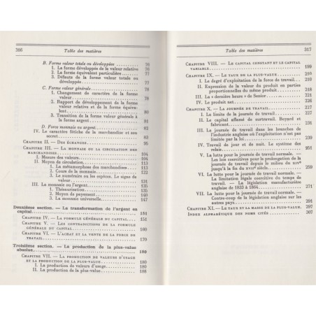 Karl Marx, le Capital, livre premier, 1978 - politique, communisme