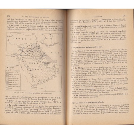 La vie économique du monde, Maurice Rouable, 1951 - manuel d'économie, industries