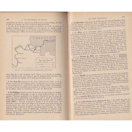 La vie économique du monde, Maurice Rouable, 1951 - manuel d'économie, industries
