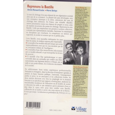 Reprenons la Bastille, Renaud-Coulon et Sérieyx, 1999- économie, sociologie, éducation