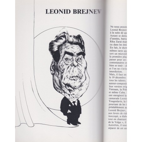 Politic show, Robert Mallat, dessins de Jacky Redon, 1980 - hommes politiques 1980, caricatures, dessins satiriques,