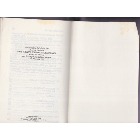 Les sept Mitterand, Catherine Nay, 1988 - politique