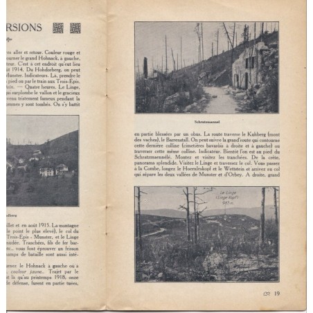 Guide des Trois Epis, Ernest Collet - Alsace, guerre 1914-1918,