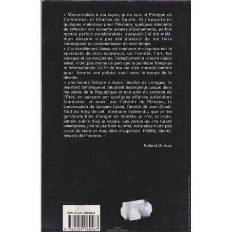 Le fil et la pelote, Roland Dumas, 1996 - Socialistes, politique, mémoires
