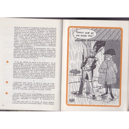 Les gaffes de l'histoire de France, illustrations de Jacques Faizant, 1973 - humour, caricatures politiques,