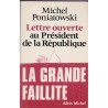 Lettre ouverte au Président de la République, Michel Poniatowski, 1983 - politique, Mitterrand, pamphlet