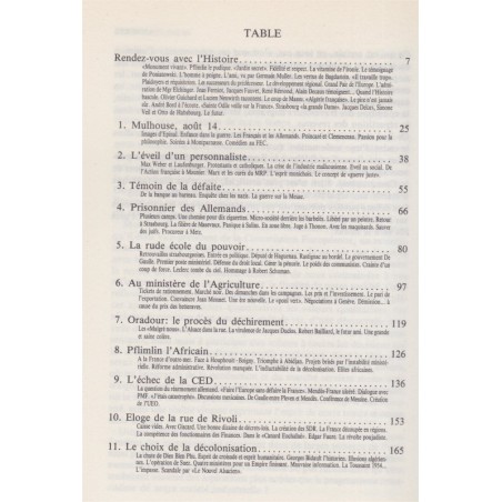 Entretiens avec Pierre Pflimlin, English et Riot, 1989 - politique gaulliste, Alsace Europe