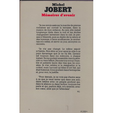 Mémoires d'avenir, Michel Jobert, 1975 - politique, biographie