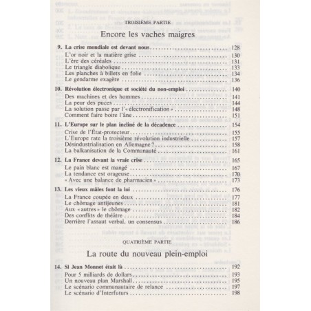 Le pari français, Michel Albert, 1982 - politique, économie, chômage