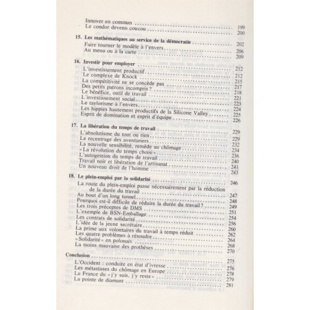 Le pari français, Michel Albert, 1982 - politique, économie, chômage