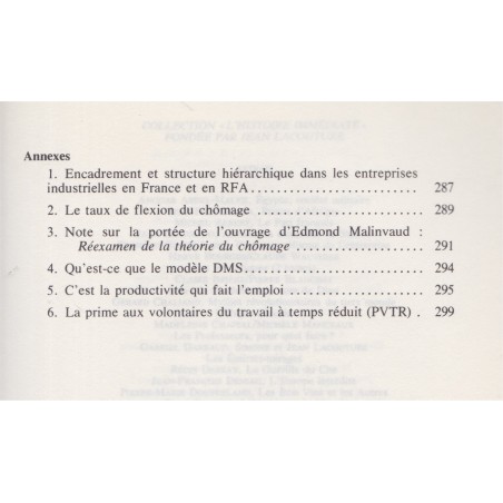 Le pari français, Michel Albert, 1982 - politique, économie, chômage