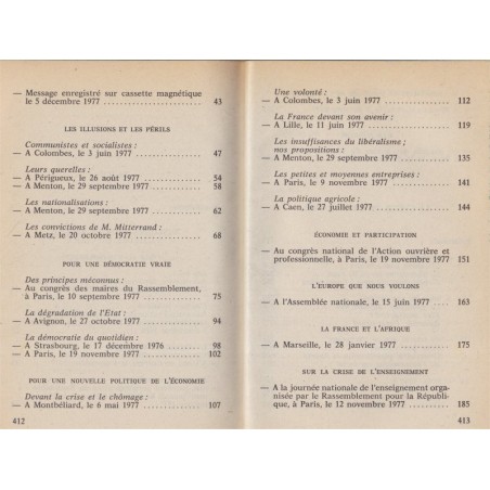 Discours pour la France à l'heure du choix, la lueur de l'espérance, Jacques Chirac, 1981 - hommes politiques, Président