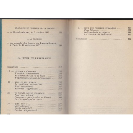 Discours pour la France à l'heure du choix, la lueur de l'espérance, Jacques Chirac, 1981 - hommes politiques, Président