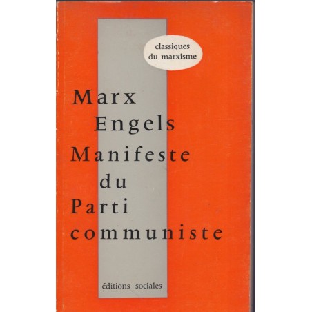 Manifeste du Parti Communiste, Karl Marx, Friedrich Engels, 1969 - communisme, politique
