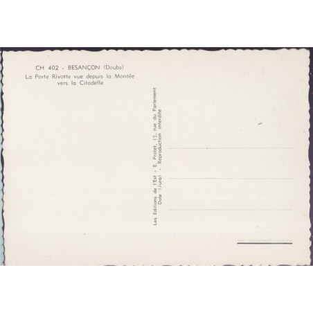 Besançon, la Porte Rivotte - carte postale département 25 Doubs