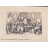 Lithographie "Un Schwörtag" Jour de Serment devant la Cathédrale de Strasbourg, graveur Lemaître, 1850 - Strasbourg,