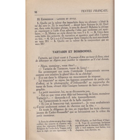 Les nouveaux textes français, classe de 5e, Chevaillier et Audiat, 1941 - manuels de français, littérature