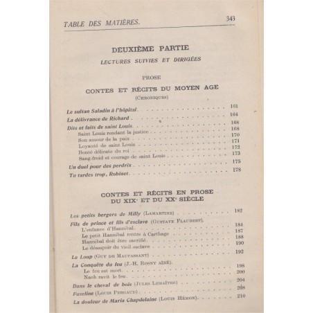 Les nouveaux textes français, classe de 5e, Chevaillier et Audiat, 1941 - manuels de français, littérature