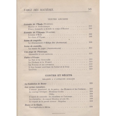 Les nouveaux textes français, classe de 5e, Chevaillier et Audiat, 1941 - manuels de français, littérature