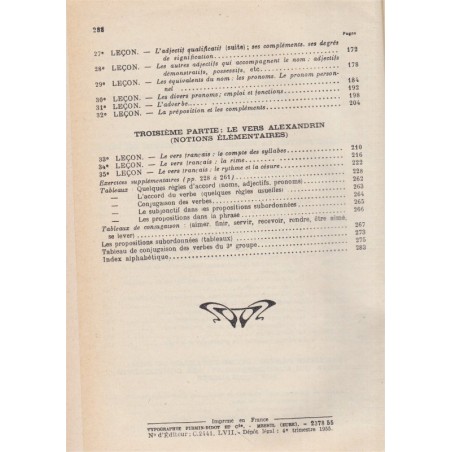 La grammaire nouvelle et le français, classe de 5e, Souché et Lamaison, 1955 - manuel de français