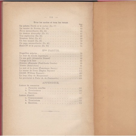 Méthode Berlitz, partie française, deuxième livre, 1900 - manuel de français langue étrangère