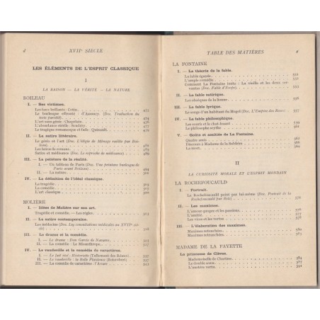 Les textes français XVIIe siècle, classes de 3e, 2e et 1ère, Chevaillier et Audiat, 1927 - manuels de français, littérature