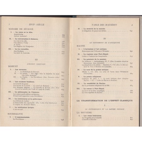 Les textes français XVIIe siècle, classes de 3e, 2e et 1ère, Chevaillier et Audiat, 1927 - manuels de français, littérature