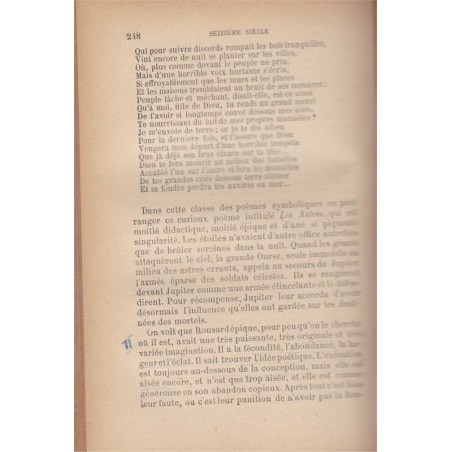 Seizième siècle, études littéraires, Emile Faguet, 1894 - manuels de littérature