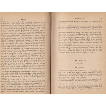 Morceaux choisis des grands écrivains français du XVIe au XIXe s, Albert Cahen, 1921 - manuel de littérature