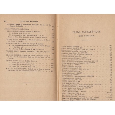 Morceaux choisis des grands écrivains français du XVIe au XIXe s, Albert Cahen, 1921 - manuel de littérature