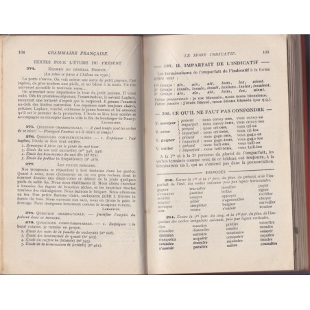 Deuxième grammaire française, cours moyen certificat d'études, Camille Autier, 1940 - manuels de français