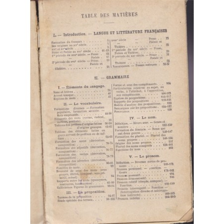 Cours de langue française, brevet élémentaire, Maquet, Flot et Roy, 1932 - manuels de français