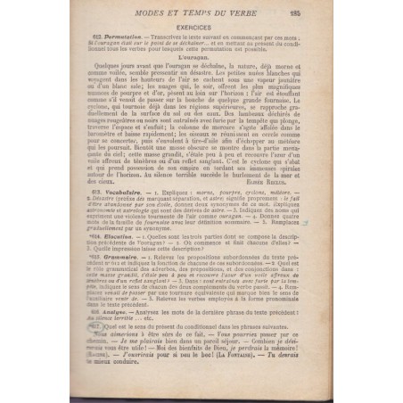 Cours de langue française, brevet élémentaire, Maquet, Flot et Roy, 1932 - manuels de français