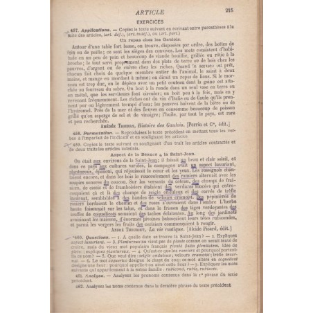 Cours de langue française, brevet élémentaire, Maquet, Flot et Roy, 1932 - manuels de français