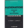 Mathématique  classe de terminale F, 1974, Thuizat et Girault