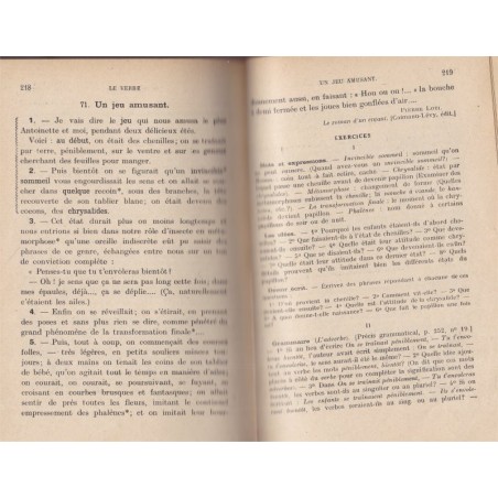 Le Français par les textes, cours élémentaire, Bouillot, 1923 - manuel de français