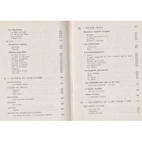 Morceaux choisis des poètes français XIXe et XXe, Dulong et Clarac - manuel de littérature