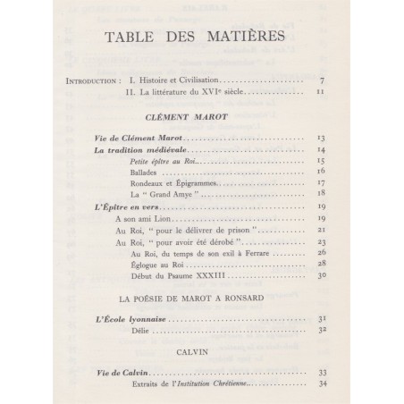 Lagarde et Michard, XVIe siècle II, Les grands auteurs français au programme, 1963 - manuel de littérature, XVIe siècle,