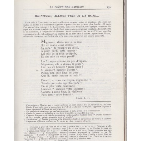 Lagarde et Michard, XVIe siècle II, Les grands auteurs français au programme, 1963 - manuel de littérature