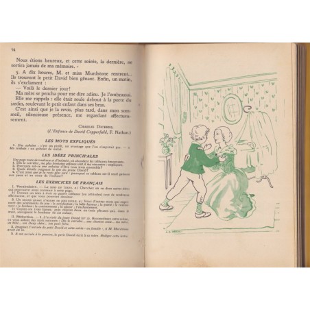 Nos belles lectures, cours moyen 1ère année, David, Haisse et Bouret, 1962 - manuels de français