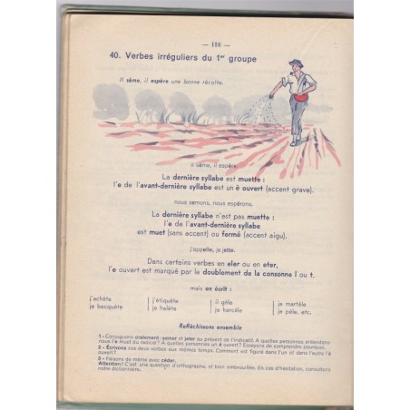 Ma deuxième grammaire cours moyen, Canac et Jughon, 1963 - manuels de français