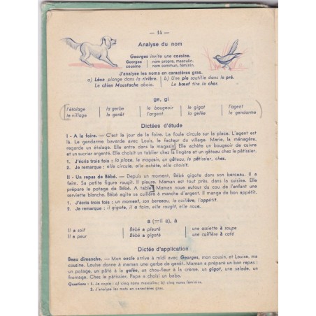 Ma deuxième grammaire cours moyen, Canac et Jughon, 1963 - manuels de français