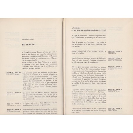 Civilisation contemporaine, Baudouy et Moussay, 1973 - manuel de littérature