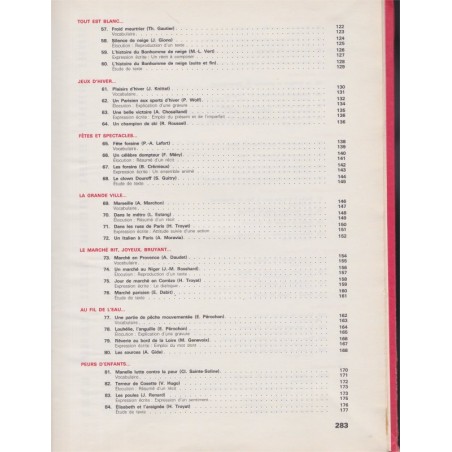 Lecture, vocabulaire, expression orale et écrite, récitation, cours moyen 1 et 2 livre 1, Rigaud et Vasconi