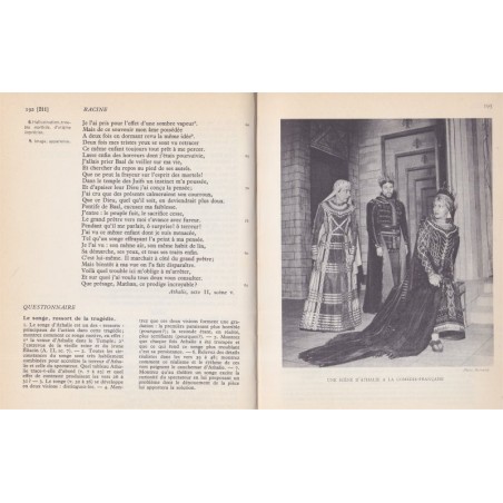Les nouveaux textes français classe de 3e, Chevaillier, Audiat et Aumeunier, 1963 - manuel de littérature