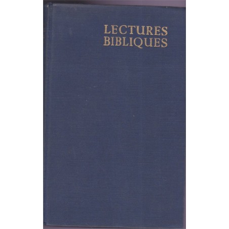 Lectures bibliques, l'histoire du Salut, A. Elchinger, 1963 - bible