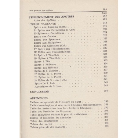 Lectures bibliques, l'histoire du Salut, A. Elchinger, 1960 - bible