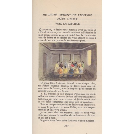 L'imitation de Notre Seigneur Jésus-Christ, Abbé de Lamenais, 1946, gouaches Jean Hugo - illustrateur, Ecritures saintes, Bible,