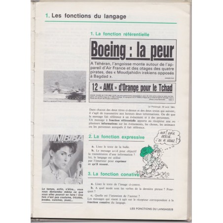 Etude de la langue expression, BEP 1ère année, Leroy Baille Rabier, 1986 - manuels de français