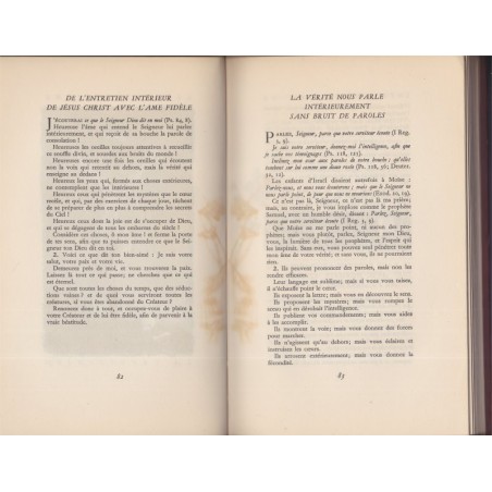 L'imitation de Notre Seigneur Jésus-Christ, Abbé de Lamenais, 1946, gouaches Jean Hugo - illustrateur, Ecritures saintes, Bible,